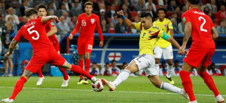 انگلیس با برتری برابر کلمبیا به یک چهارم نهایی رسید